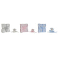 Set de Regalo para Bebé Home ESPRIT Azul Beige Rosa Poliéster (3 Unidades)
