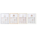 Marco de Fotos Home ESPRIT Cristal Madera MDF 40,5 x 2 x 49,5 cm (4 Unidades)