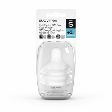 Tetina Suavinex Tetina M Silicona M (2 Unidades)