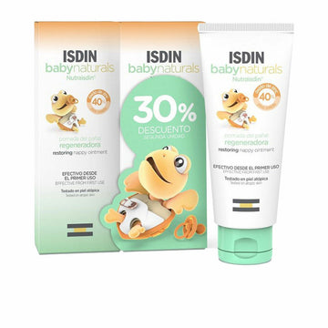 Crema Protectora de Pañal Isdin BABY NATURALS 100 ml 2 Unidades