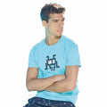 Camiseta de Manga Corta Hombre Alphaventure Alphadventure Budai Azul cielo