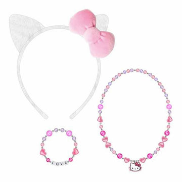 Collar Hello Kitty Fucsia 3 Piezas