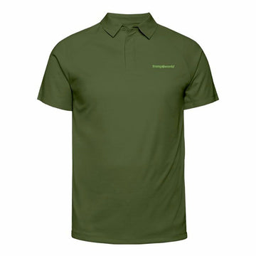 Polo de Manga Corta Hombre Trangoworld Bonete  Oliva