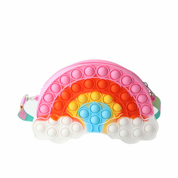 Bolso Bandolera Inca Pop-it Multicolor Arcoíris