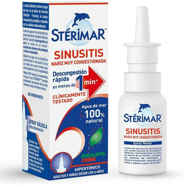 Spray Nasal Stérimar Sinusitis 20 ml Agua salada Descongestionar