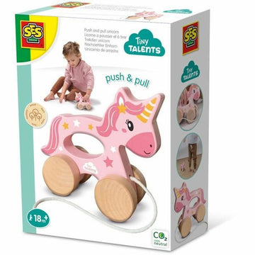 Figura Articulada SES Creative Unicornio de madera 2 en 1 Unicornio