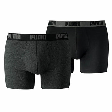 Pack de Calzoncillos Puma Basic Gris Boxer 2 Piezas