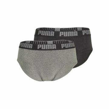 Pack de Calzoncillos Puma Basic Gris 2 Piezas