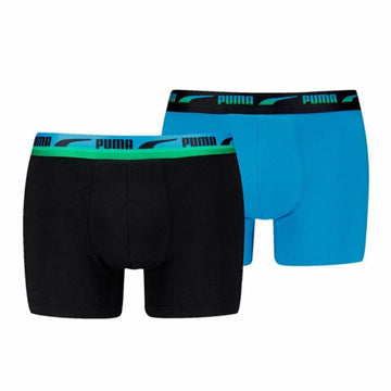 Bóxer de Hombre Puma Gradient Waistband 2P Azul Negro 2 Unidades