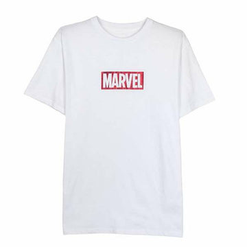 Camiseta de Manga Corta Hombre Marvel Blanco