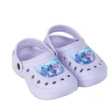 Zuecos de Playa Stitch Morado 28-29