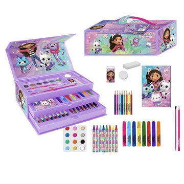 Caja de Actividades para Colorear Gabby's Dollhouse Lila