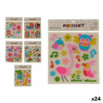 Pegatinas Pincello Multicolor 32 x 1 x 38 cm (24 Unidades)