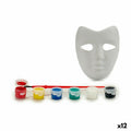 Set de pintura Pincello Blanco 18 x 7 x 20 cm Máscara (12 Unidades)