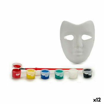 Set de pintura Pincello Blanco 18 x 7 x 20 cm Máscara (12 Unidades)