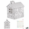 Juego de Manualidades con Papel Pincello Casa (4 Unidades)