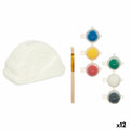 Hucha para Pintar Pincello Blanco 13,9 x 8,4 x 9,6 cm 13,9 x 8 x 8 cm Arcoíris (12 Unidades)