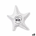 Peluche para Colorear Pincello Blanco Negro Tela 26 x 26 x 8 cm Estrella de mar (8 Unidades)