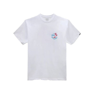 Camiseta de Manga Corta Hombre Vans Classic Mini Dual Palm Blanco