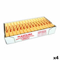 Plastilina Jovi Amarillo 150 g 15 Piezas (4 Unidades)
