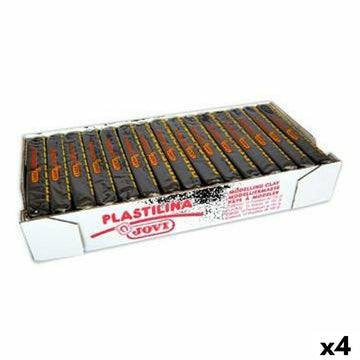 Plastilina Jovi Negro 150 g 15 Piezas (4 Unidades)