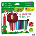 Ceras de colores Alpino Baby Multicolor 12 Piezas (6 Unidades)