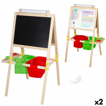 Pizarra de Doble Cara Colorbaby 57 x 93 x 59 cm 2 Unidades