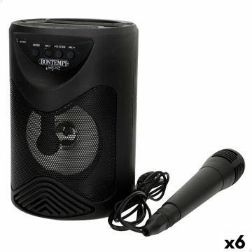 Altavoz con Micrófono Karaoke Bontempi 6 Unidades