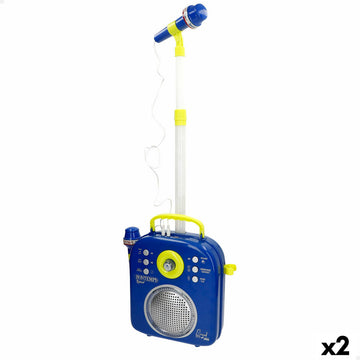 Altavoz con Micrófono Karaoke Bontempi 2 Unidades