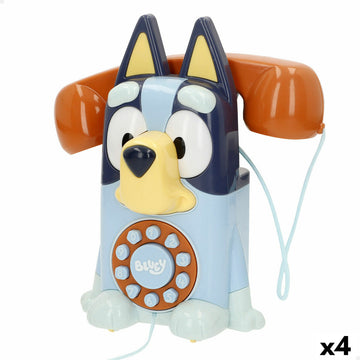 Teléfono de Juguete Bluey Plástico 16 x 18 x 8 cm (4 Unidades)