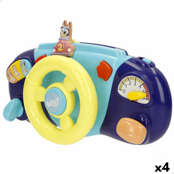 Volante para Carrito de Paseo Bluey 26 x 16 x 7 cm (4 Unidades)