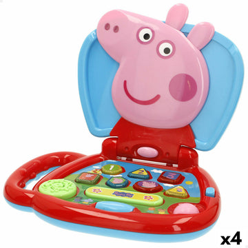 Ordenador de juguete Peppa Pig Inglés 20 x 17 x 14 cm Multicolor (4 Unidades)