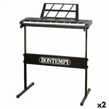 Piano Electrónico Bontempi 68 x 88 x 38 cm (2 Unidades)