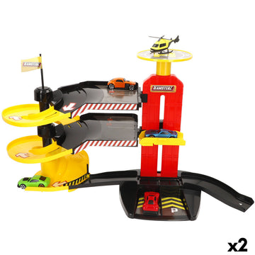 Garaje Parking con Vehículos 53 X 30 X 24 CM (2 Unidades)