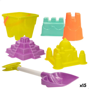 Set de Juguetes de Playa Colorbaby 15 x 12 x 15 cm (15 Unidades)