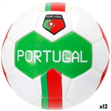 Balón de Fútbol Aktive Portugal Talla 5 22 x 22 x 22 cm 12 Unidades
